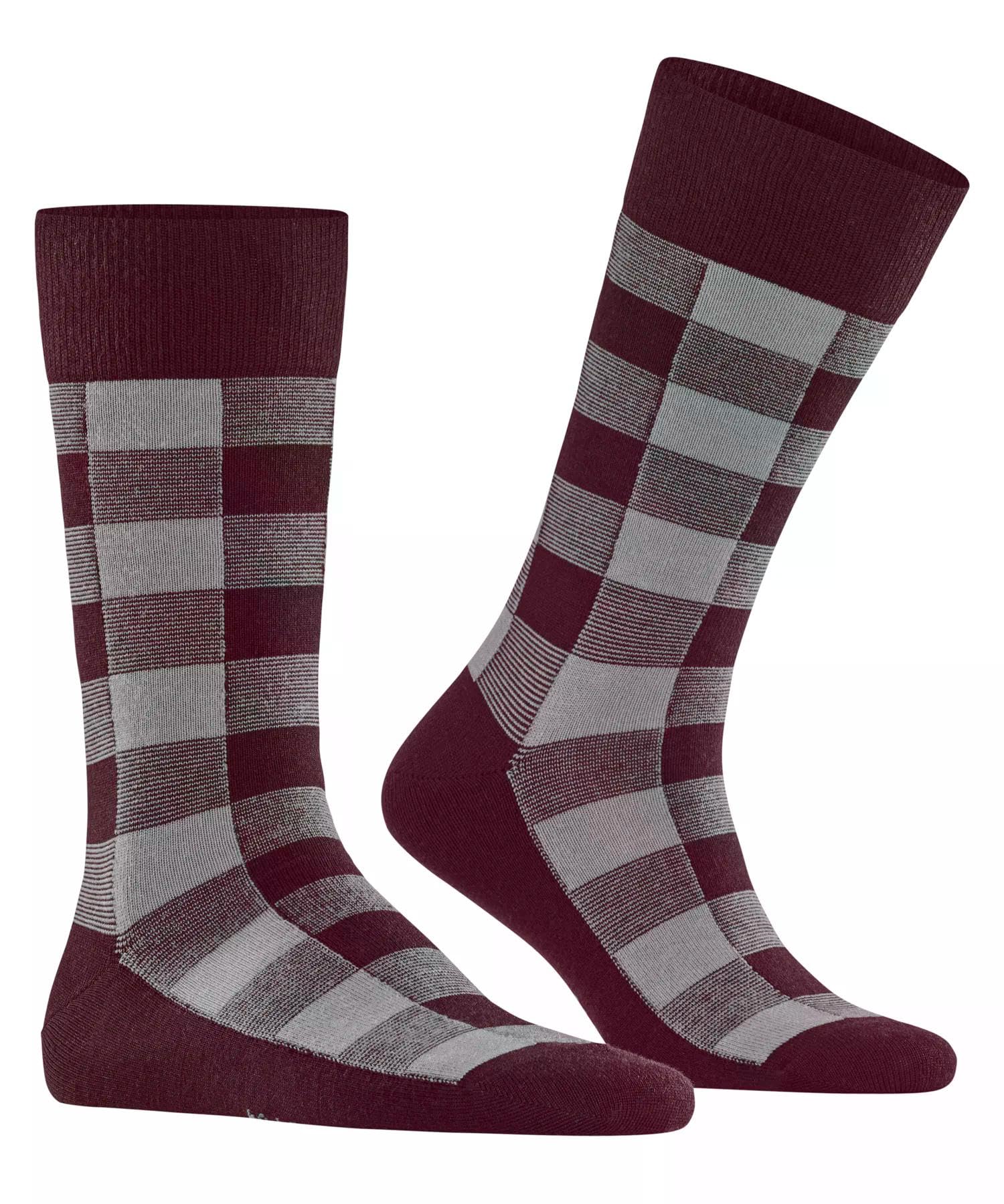 burlington-buffalo-check-herrensocken-schurwolle-rot-oxford-8430 image 4