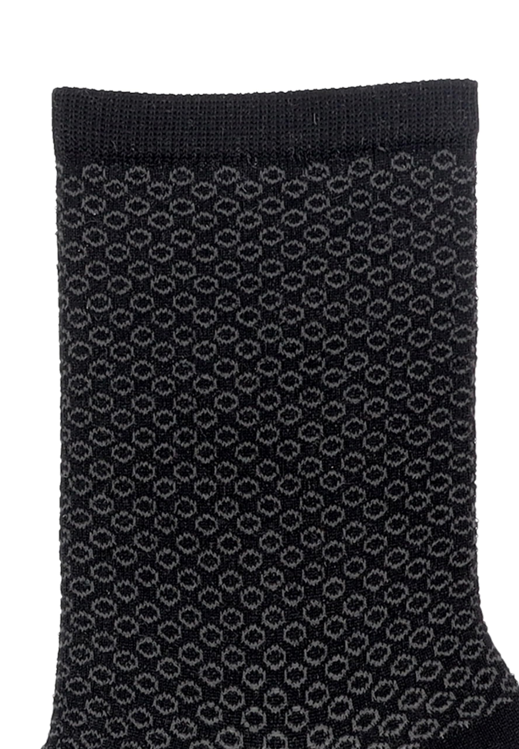 kunert-raffinesse-dots-graphic-checks-socken-schwarz-gepunktet image 2