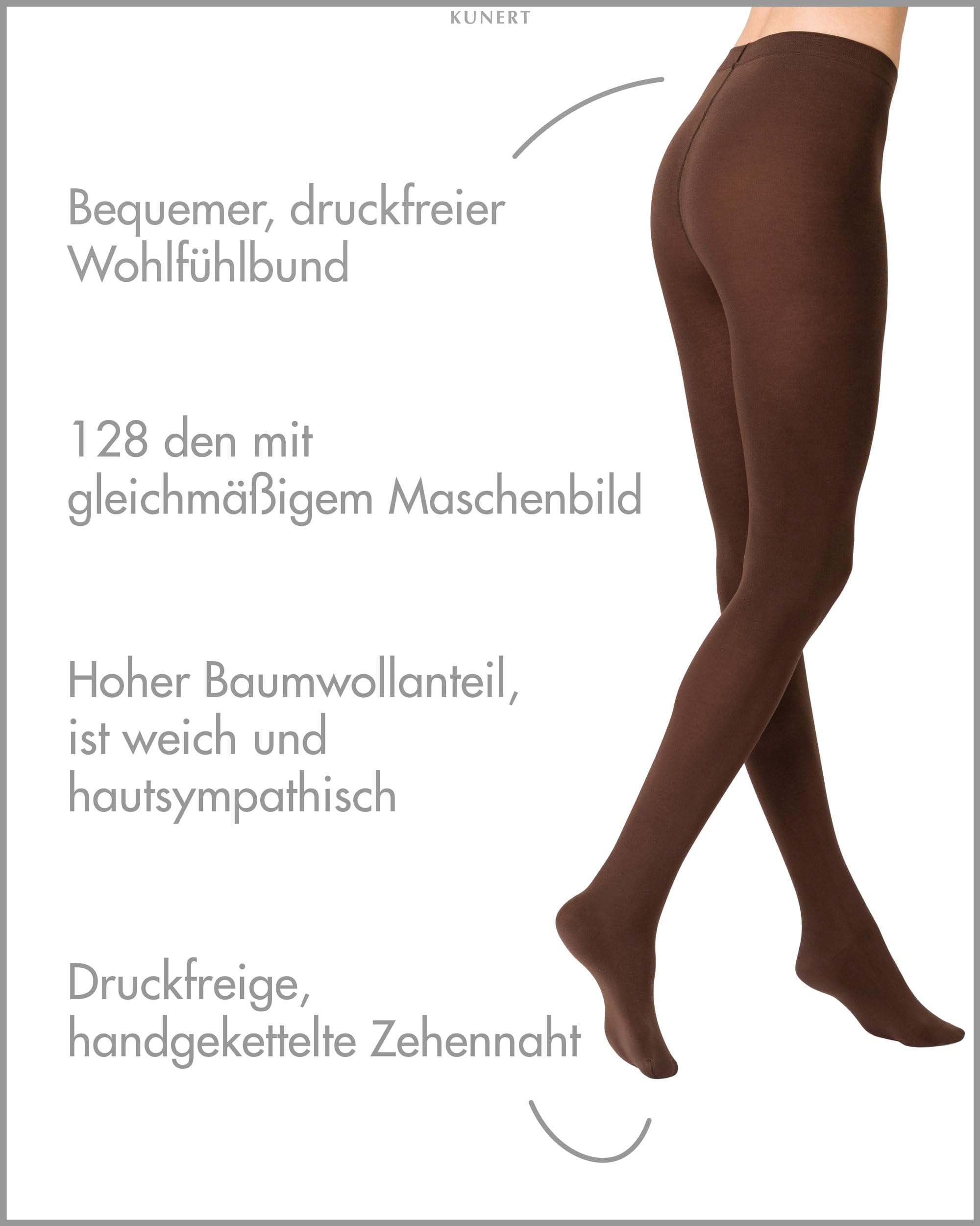 kunert-sensual-cotton-strumpfhose-130-den-anthrazit-blickdicht image 2