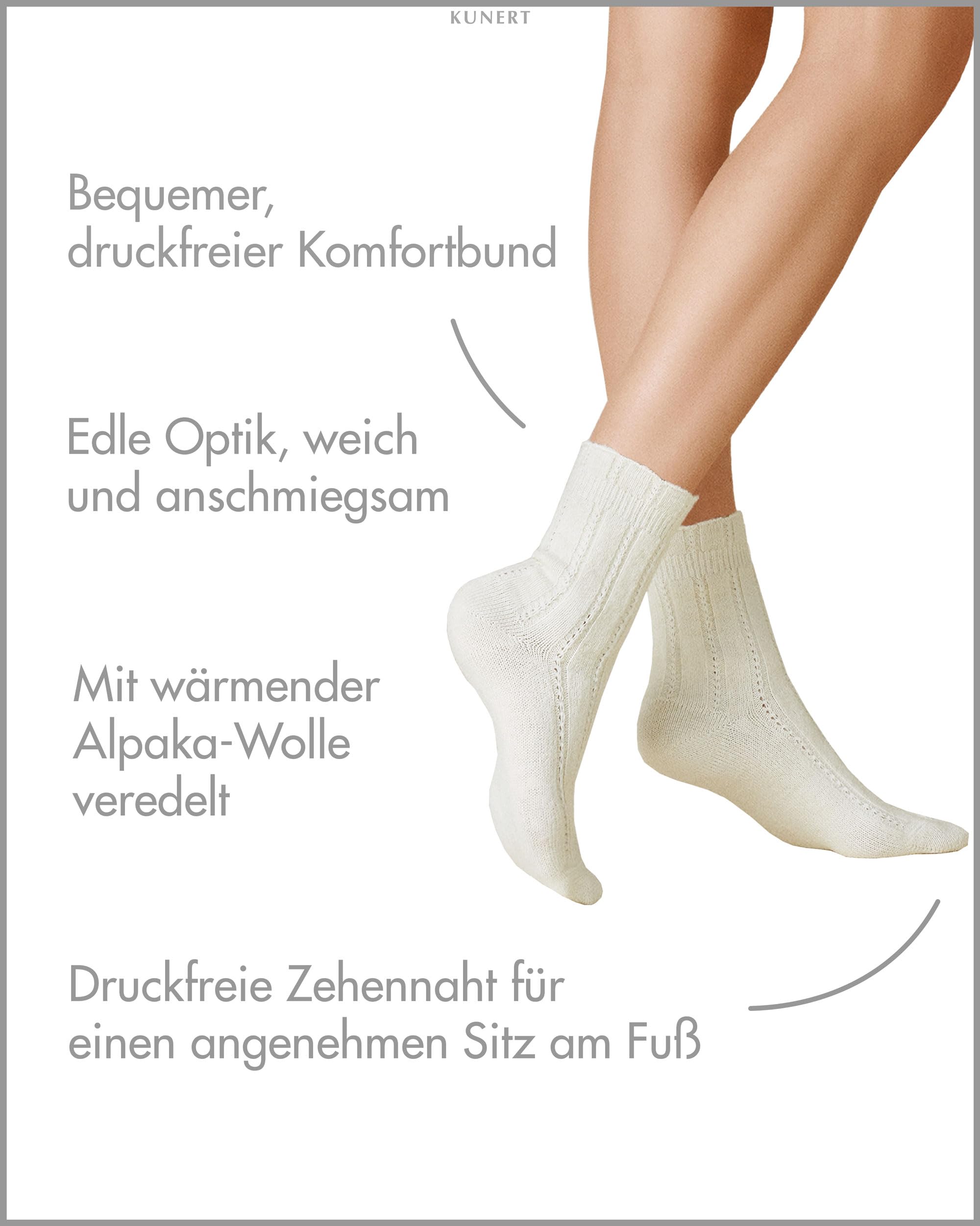kunert-homesocks-damen-kuschelsocken-winterwei-35-38-warm image 2