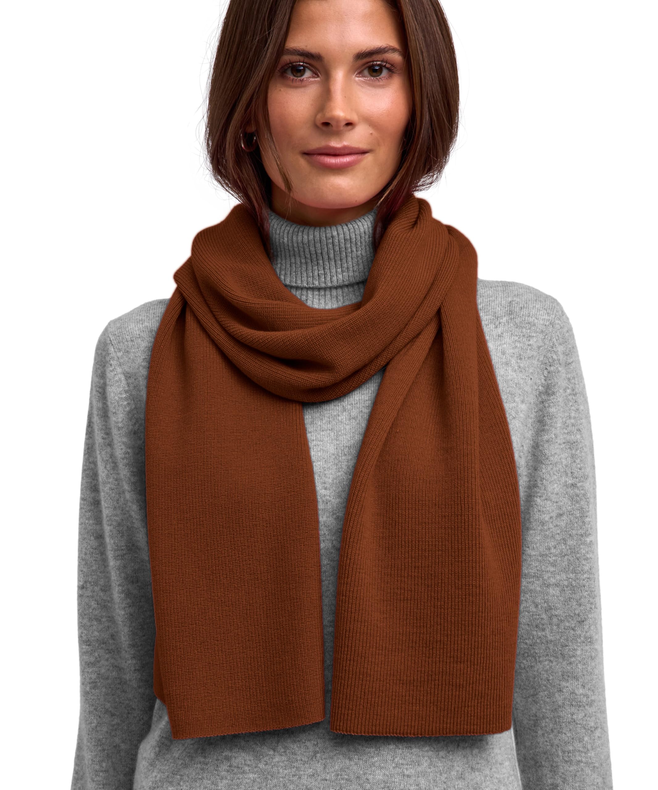 falke-merino-half-cardigan-schal-brown-merinowolle image 3
