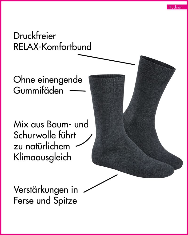 hudson-relax-0506-herrensocken-marengo-wollmix image 2