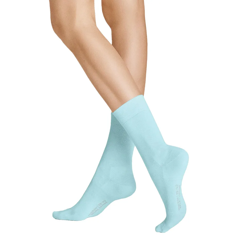 hudson-relax-cotton-socken-aqua-blue-baumwolle image 1