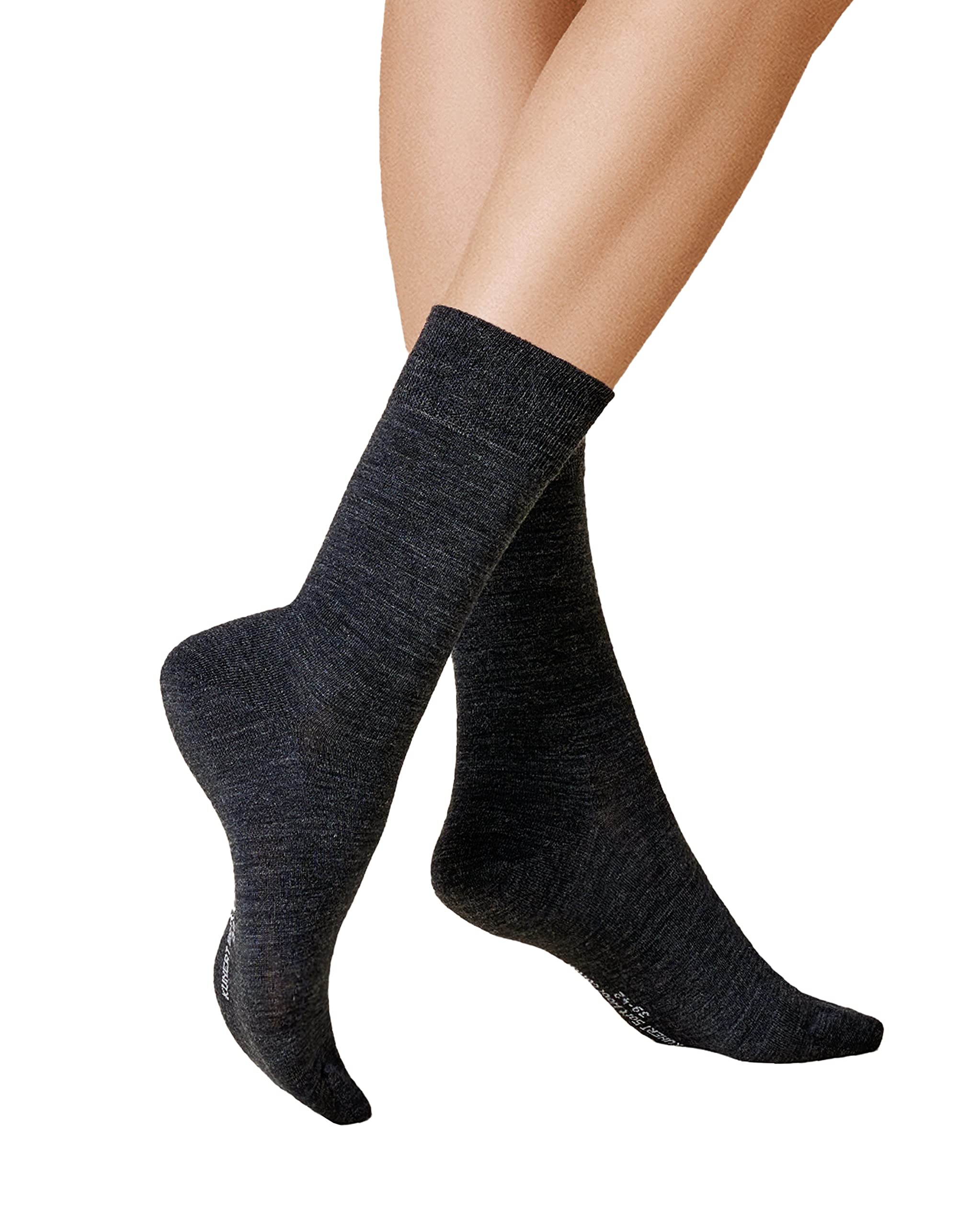 kunert-soft-wool-cotton-damensocken-schwarz-wolle-druckfrei image 6