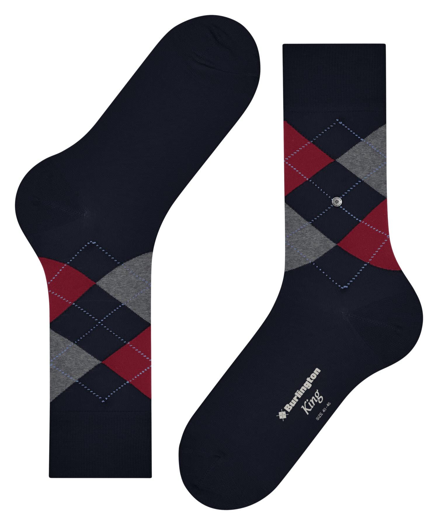 burlington-king-herren-socken-baumwolle-marine-40-46-argyle image 6