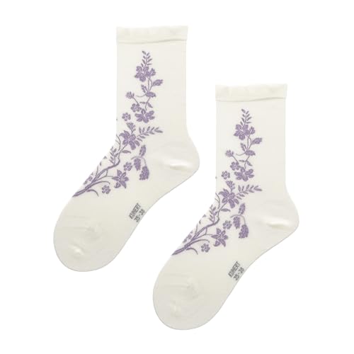 kunert-raffinesse-magical-flower-socken-offwhite-35-38-blumenmuster image 3