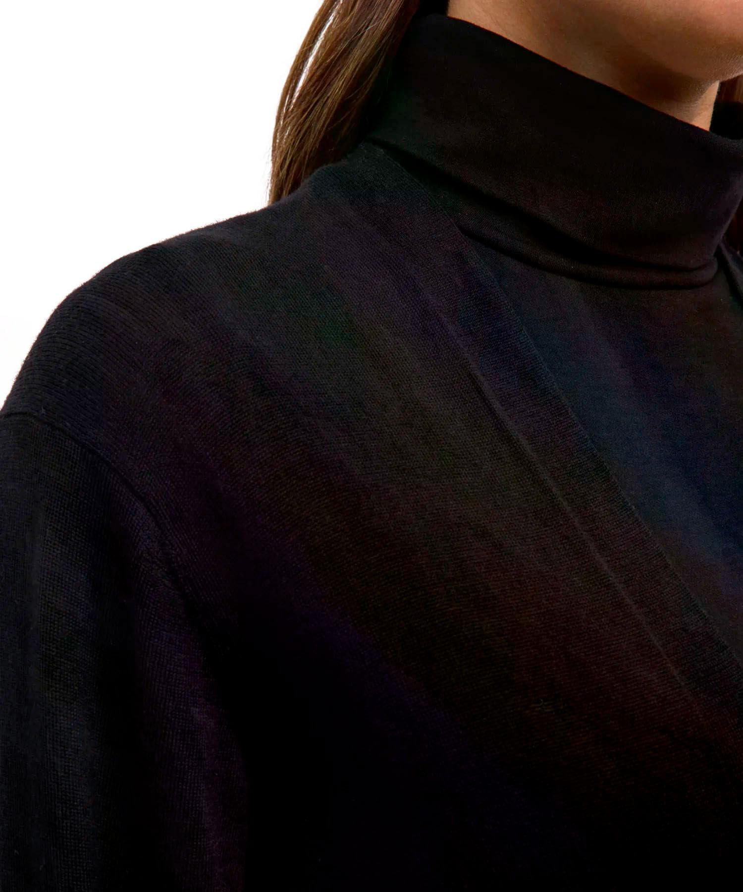 falke-favorites-x-fine-long-strickjacke-schwarz-merinowolle image 4