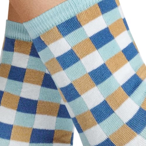 hudson-only-box-socken-aqua-blue-35-38-karomuster-baumwolle image 4