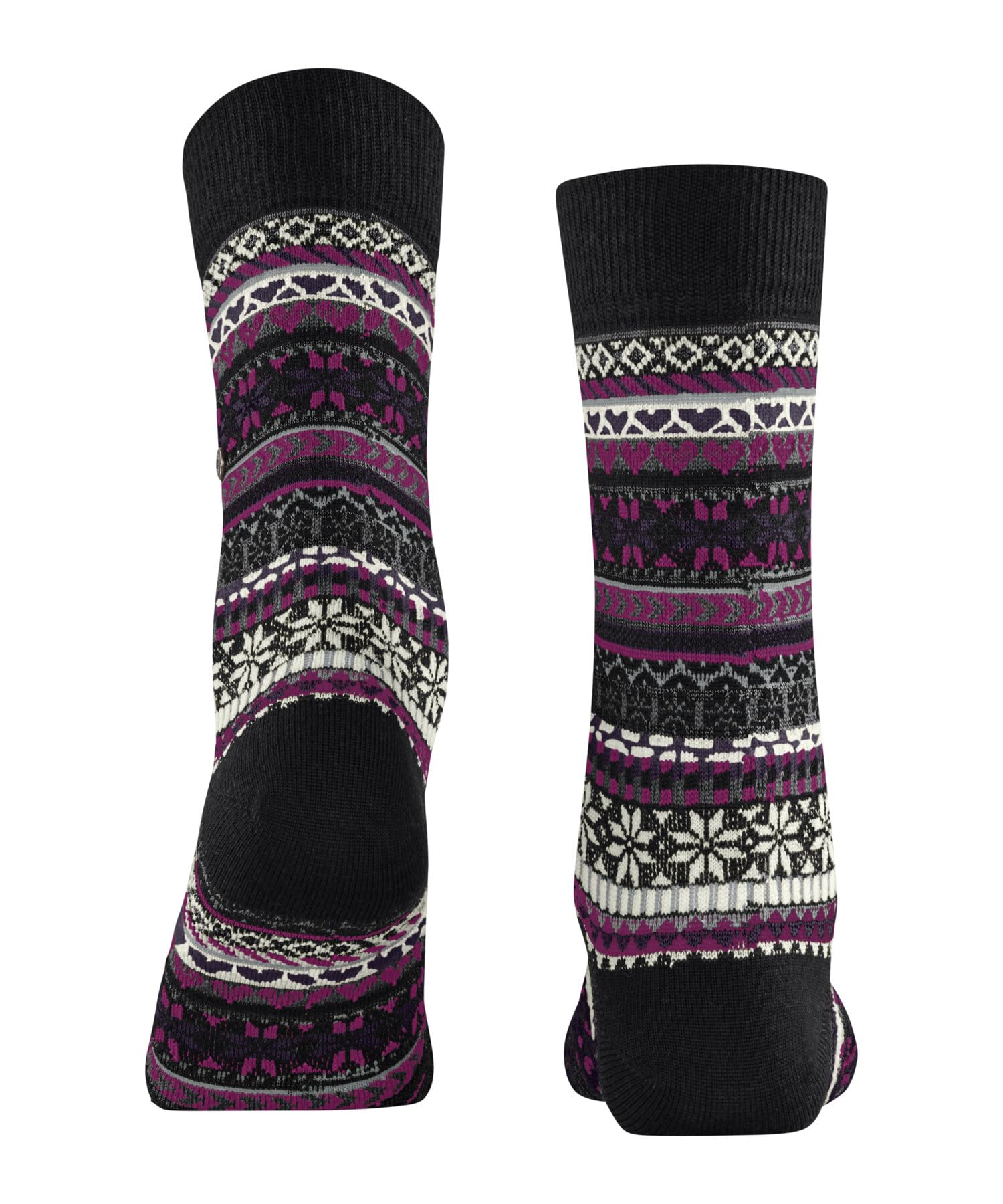 burlington-fair-isle-delight-damen-socken-schwarz-wollstr-mpfe image 2