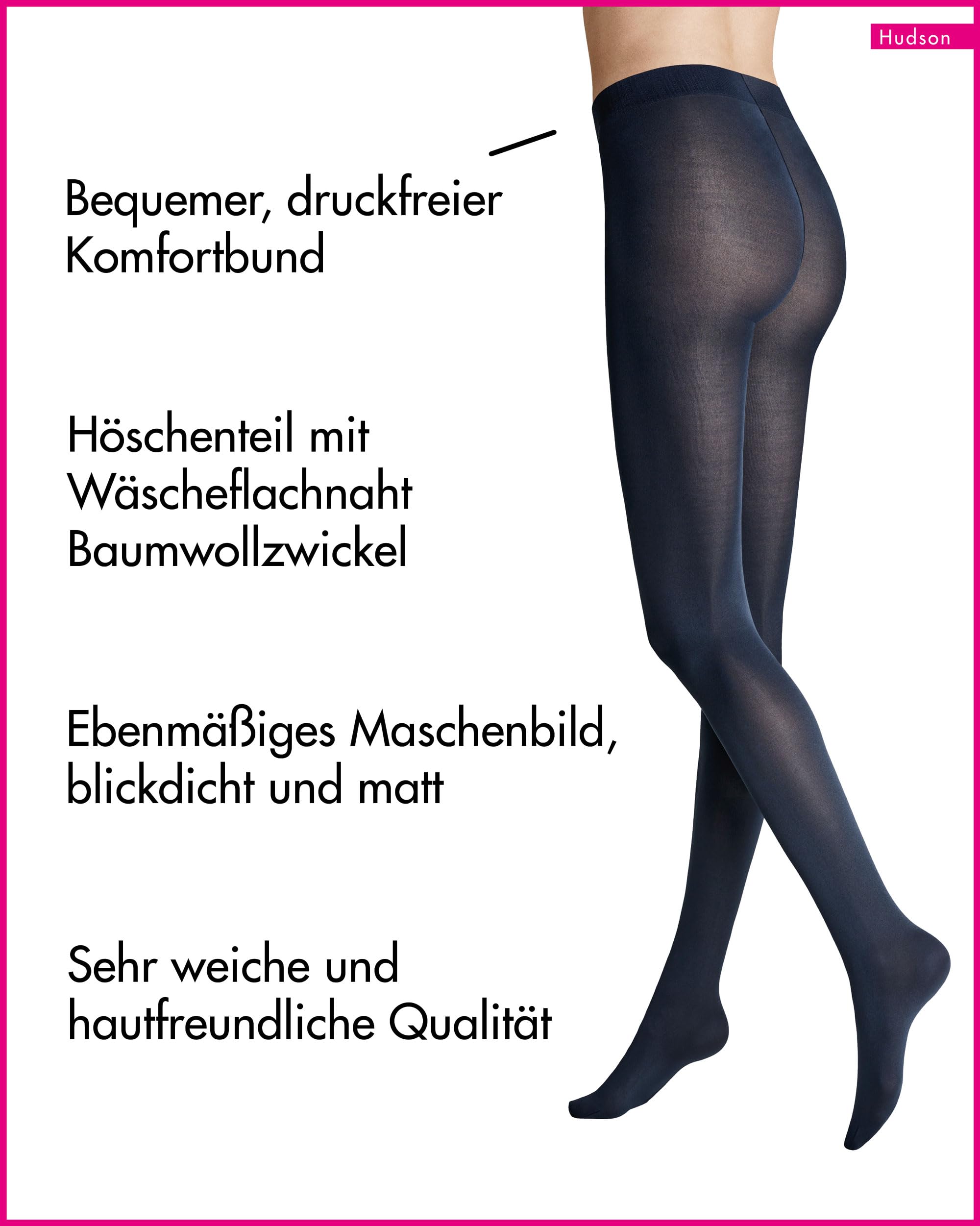 hudson-micro-100-strumpfhose-blickdicht-marine-38-40 image 2