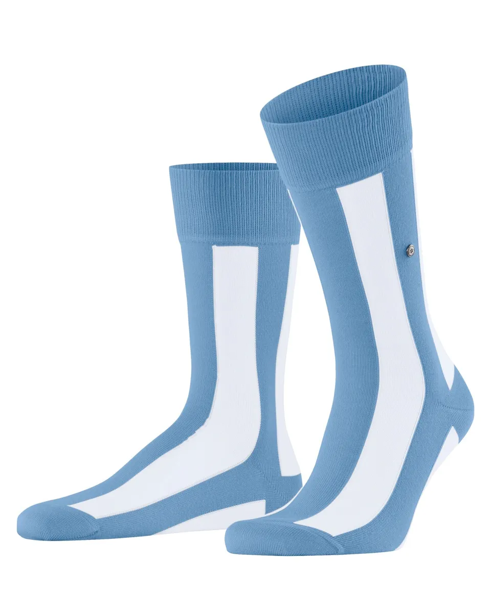 burlington-stripe-retro-lines-socken-hellblau-baumwolle image 1