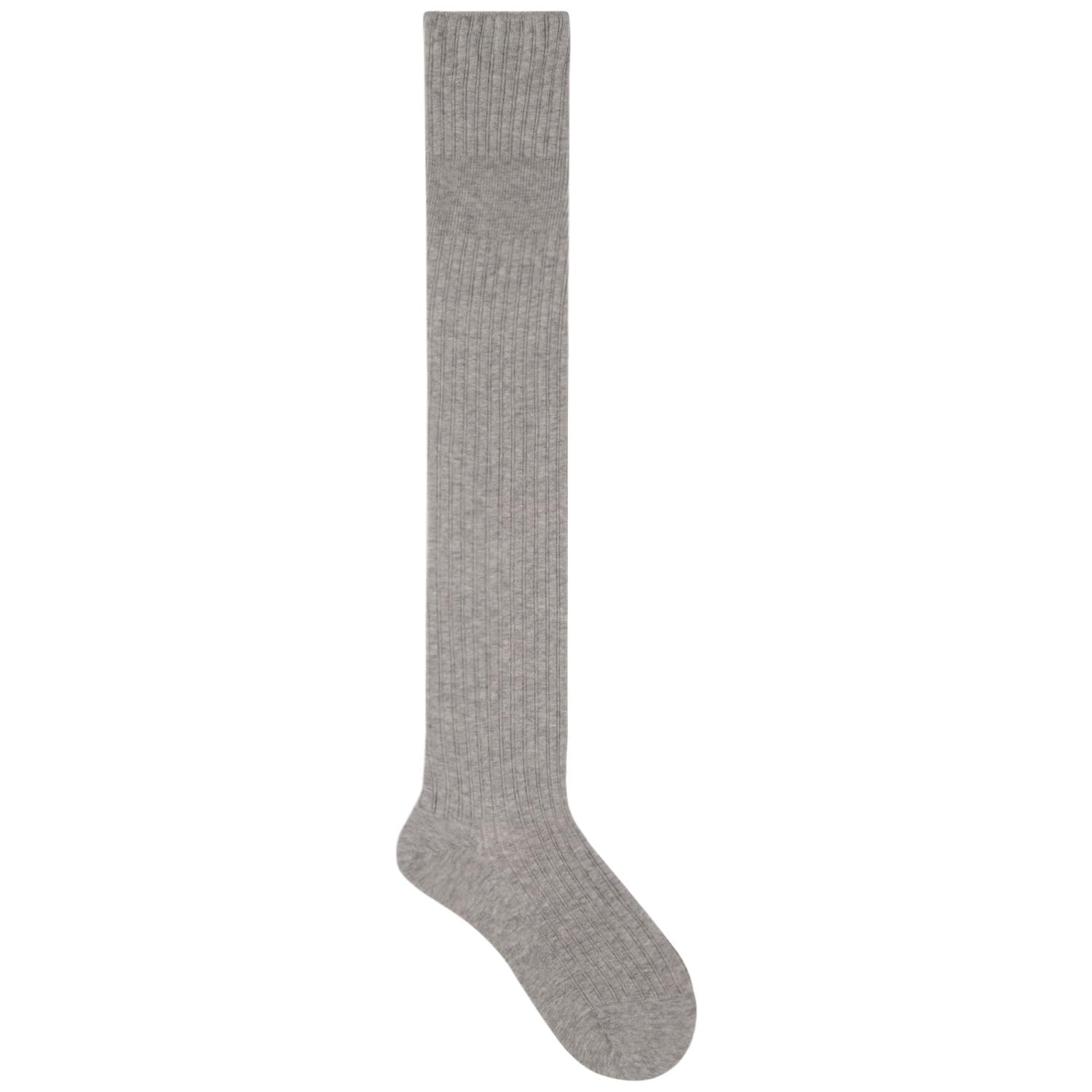 kunert-raffinesse-ajour-stripe-overknee-grau-35-38-perlmuster image 1