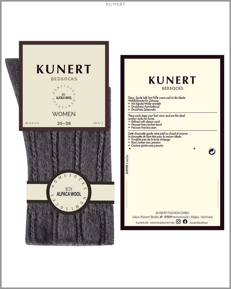 kunert-homesocks-damen-bedsocks-hellblau-39-42-kuschelig image 4